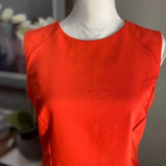 Zara Open Back Cutout Mini Dress Orange Large - Picture 4 of 9